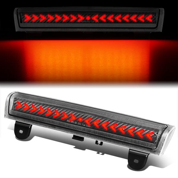 Nuvision Lighting, 00-06 Chevy Suburban GMC Yukon XL Carbon Fiber Look Sequential Arrow LED Third 3rd Brake Light