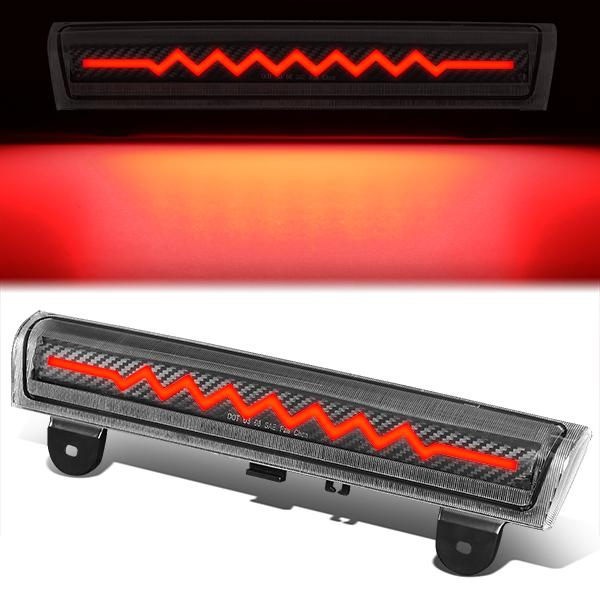 Nuvision Lighting, 00-06 Chevy Suburban GMC Yukon XL Carbon Fiber Look Sequential Heartbeat LED Third 3rd Brake Light