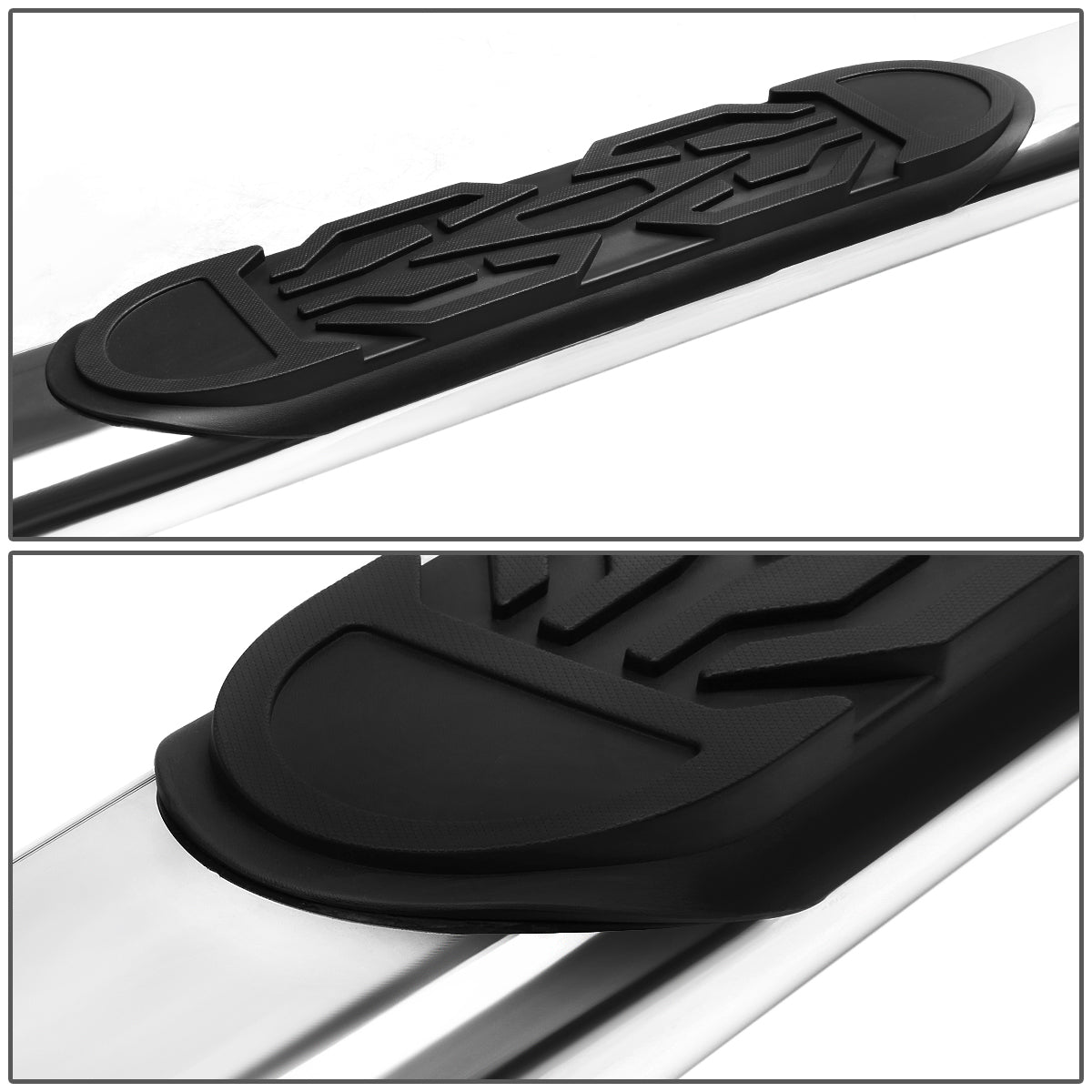 CAAP, 01-03 Ford F150 Crew Cab/SuperCrew 6"OD Oval Side Step Nerf Bar - Stainless Steel