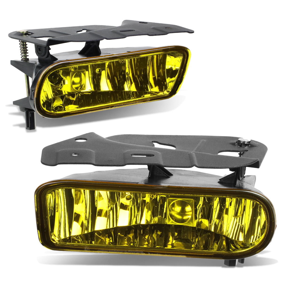 DNA Motoring, 02-06 Cadillac Escalade Amber Lens Fog Lights - w/Light Bulbs