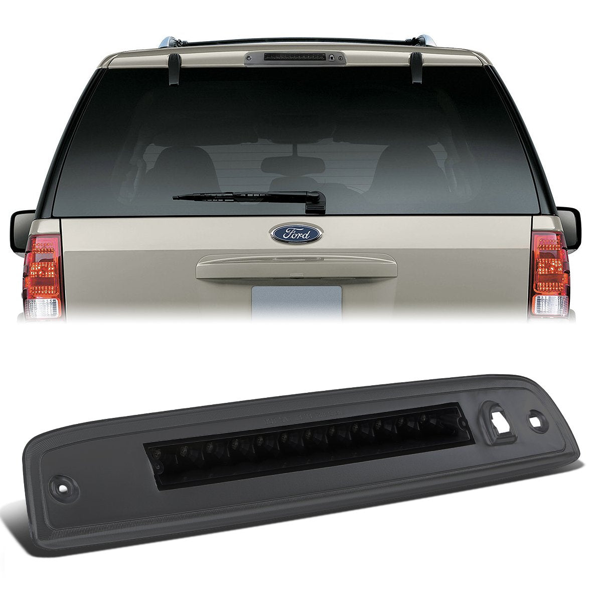 Nuvision Lighting, 03-16 Ford Expedition Lincoln Navigator LED 3rd Brake Light - Tinted Housing