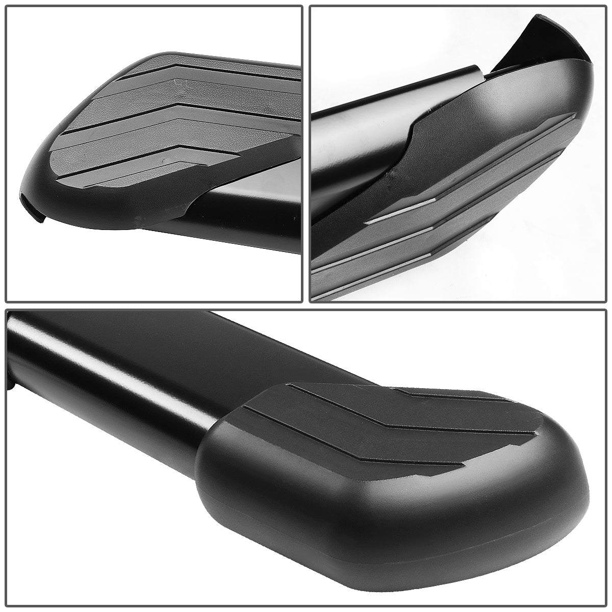 CAAP, 07-17 Toyota Tundra 2-Door Standard Cab 5" Step Bar Nerf Bar Running Boards - Aluminum - Black