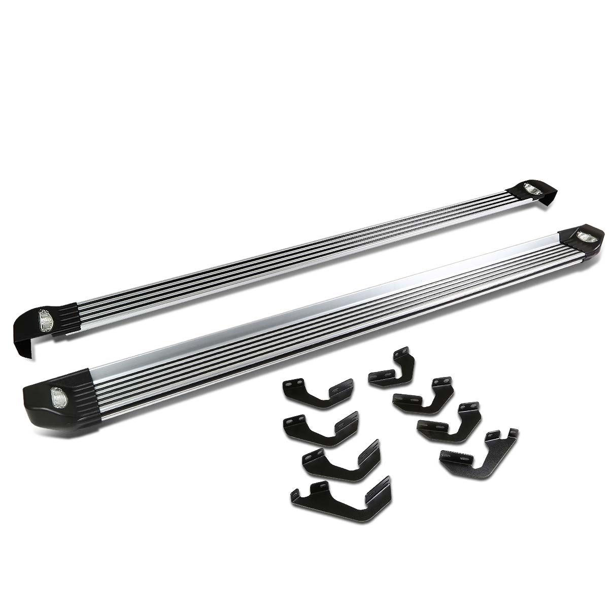 CAAP, 07-18 Toyota Tundra Double (Crew) Cab 5.25"OD Step Bar Running Boards w/Lights - Aluminum