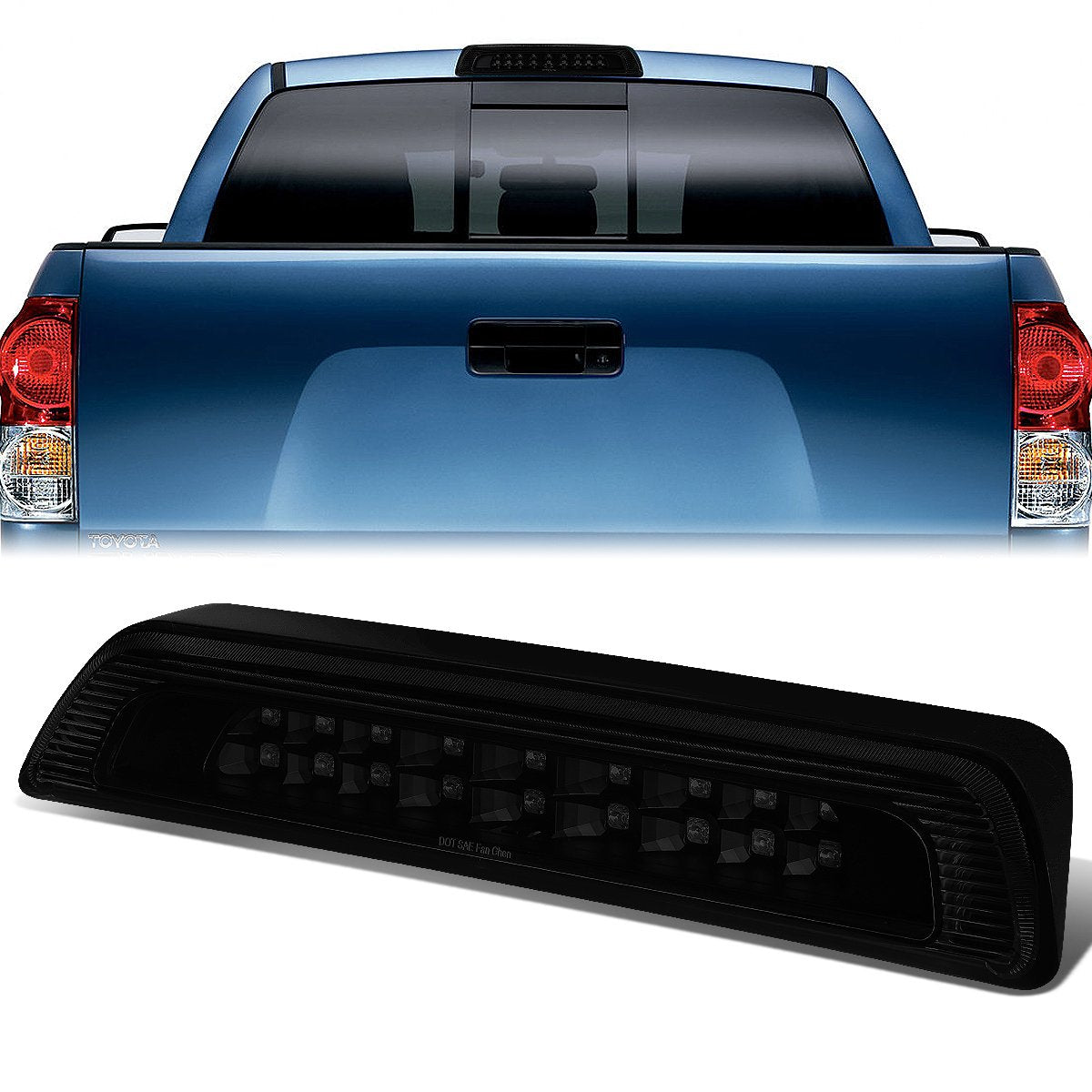 Nuvision Lighting, 07-18 Toyota Tundra Dual Row LED 3rd Brake Light+Cargo Lamp - Tinted Lens