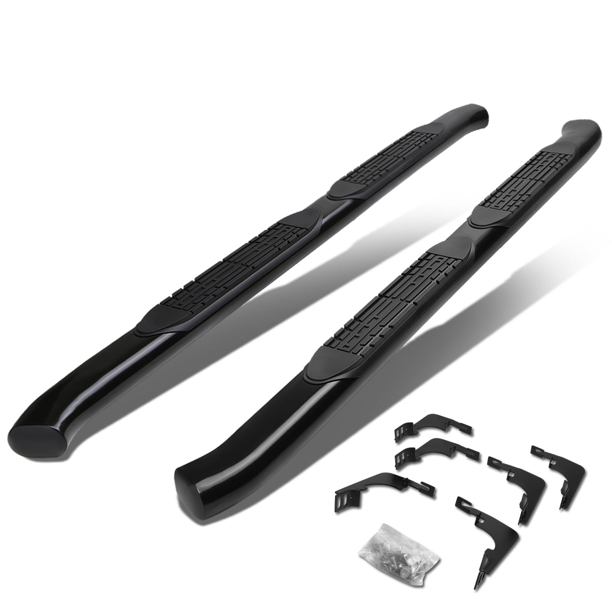 CAAP, 15-20 Chevy Colorado GMC Canyon Extended Cab 4"OD Oval Side Step Nerf Bar - Powder Coated Steel