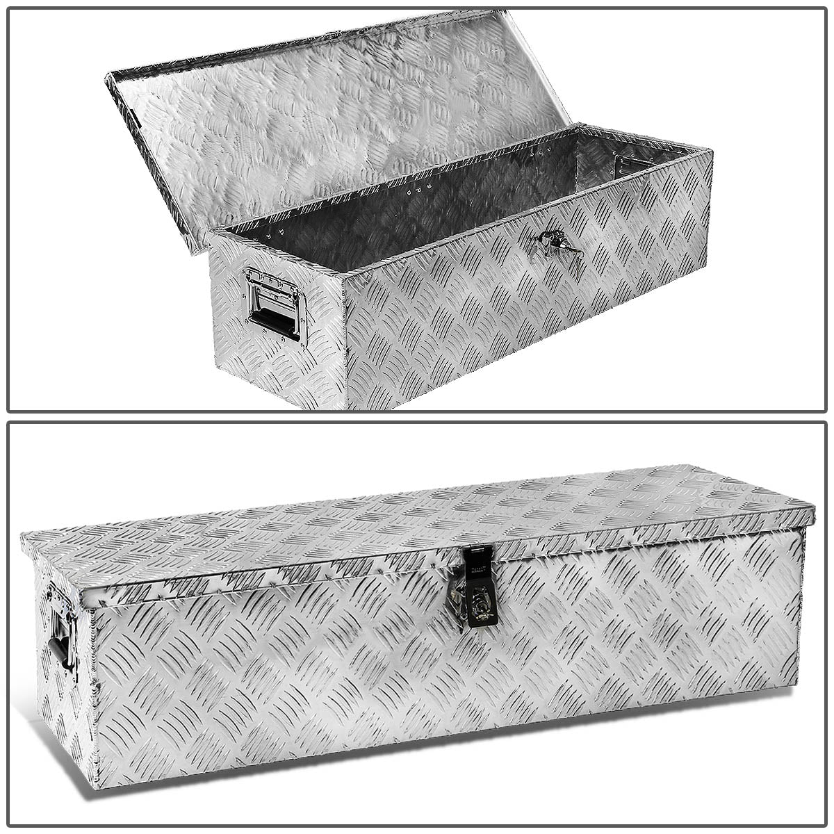 CAAP, 39" L x 13" W x 10" H Pickup Truck Bed Aluminum Tool Box