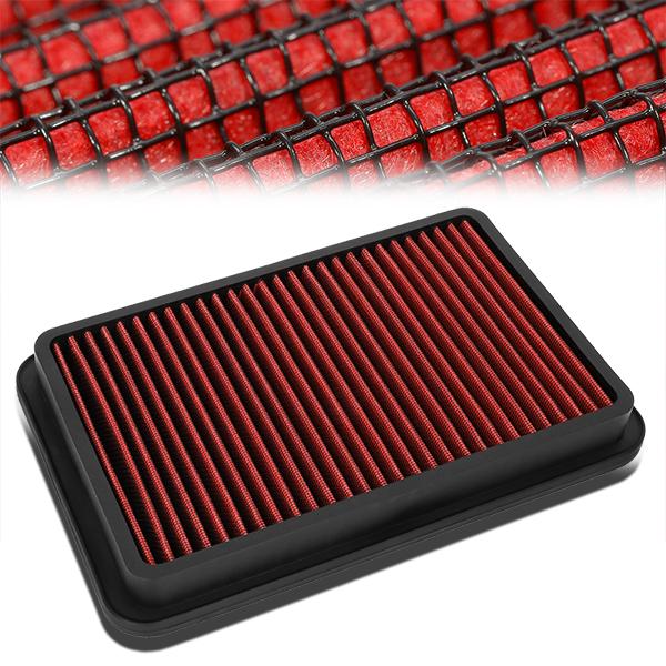 CAAP, 92-02 Toyota Corolla 1.6L 1.8L 95-02 Mazda Millenia 2.3L Drop-in Panel Air Filter - Red