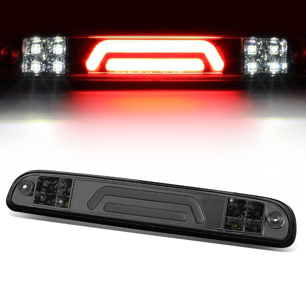 Nuvision Lighting, 93-11 Ford Ranger 99-16 F250-F550 Super Duty LED 3rd Brake Light+Cargo Lamp - Smoked