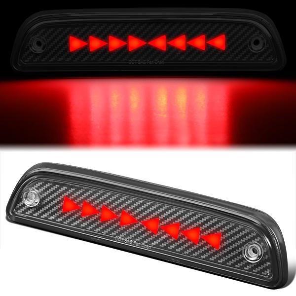 Nuvision Lighting, 95-15 Toyota Tacoma Pulse Flash Triangle LED Third 3rd Brake Light - Carbon Fiber Look