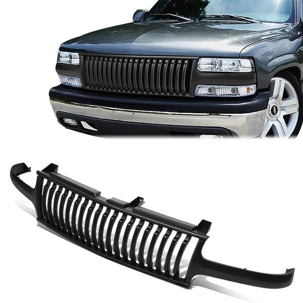 CAAP, 99-02 Chevy Silverado 00-06 Suburban 1500 2500 Front Grille - Vertical Style