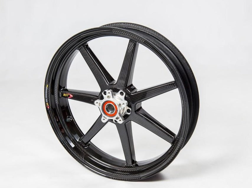 BST, BST Ducati Streetfighter 1098/848 Carbon Wheels "Mamba TEK" (front & offset rear, 7 straight spokes, silver hubs)