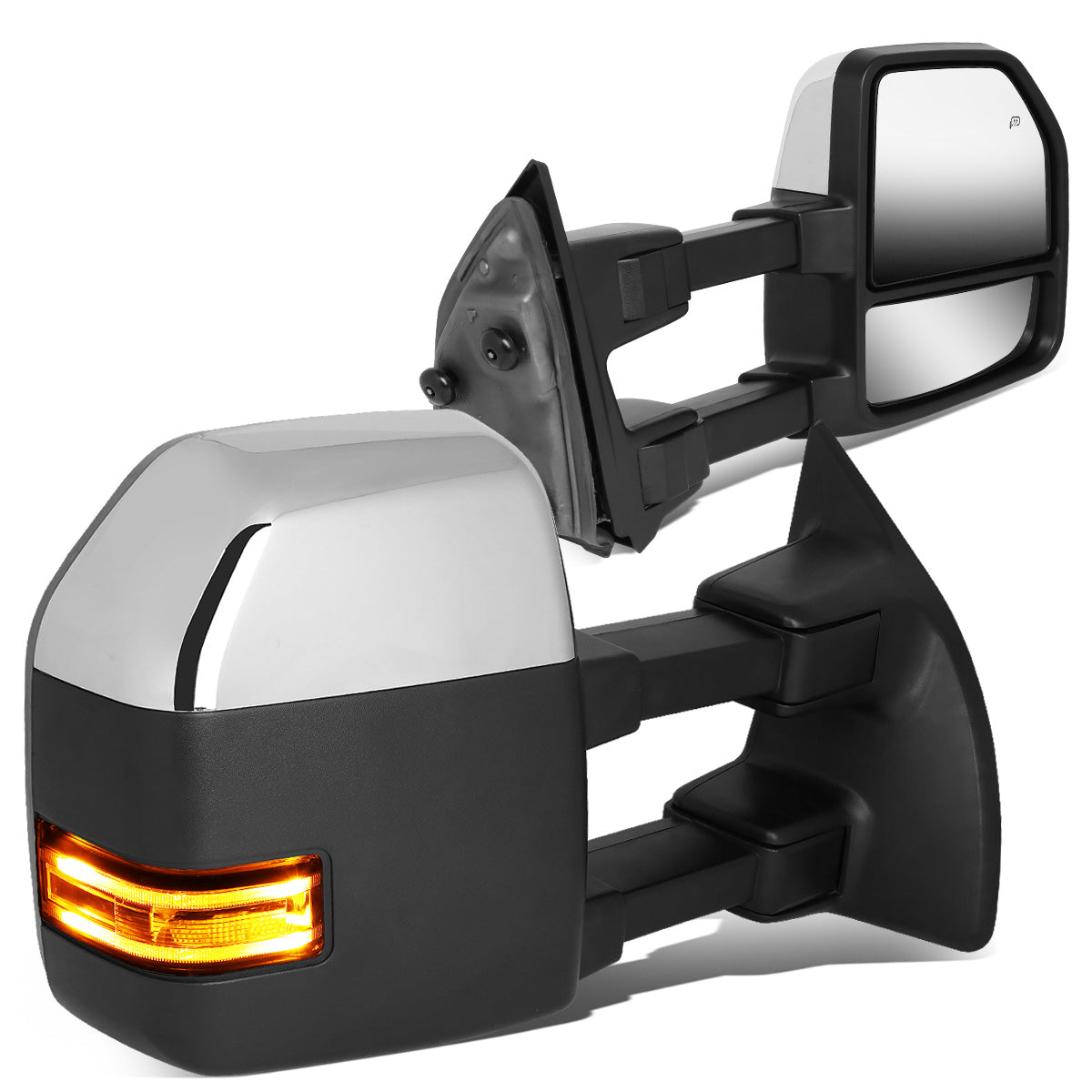 CAAP, Chrome Powered Heated Towing Mirrors (Pair)02-08 Dodge Ram 1500, 03-09 Ram 2500 3500