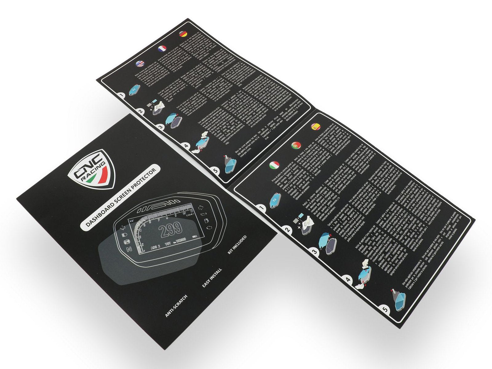 CNC Racing, DP008 - CNC RACING Ducati Diavel Dashboard Screen Protectors kit