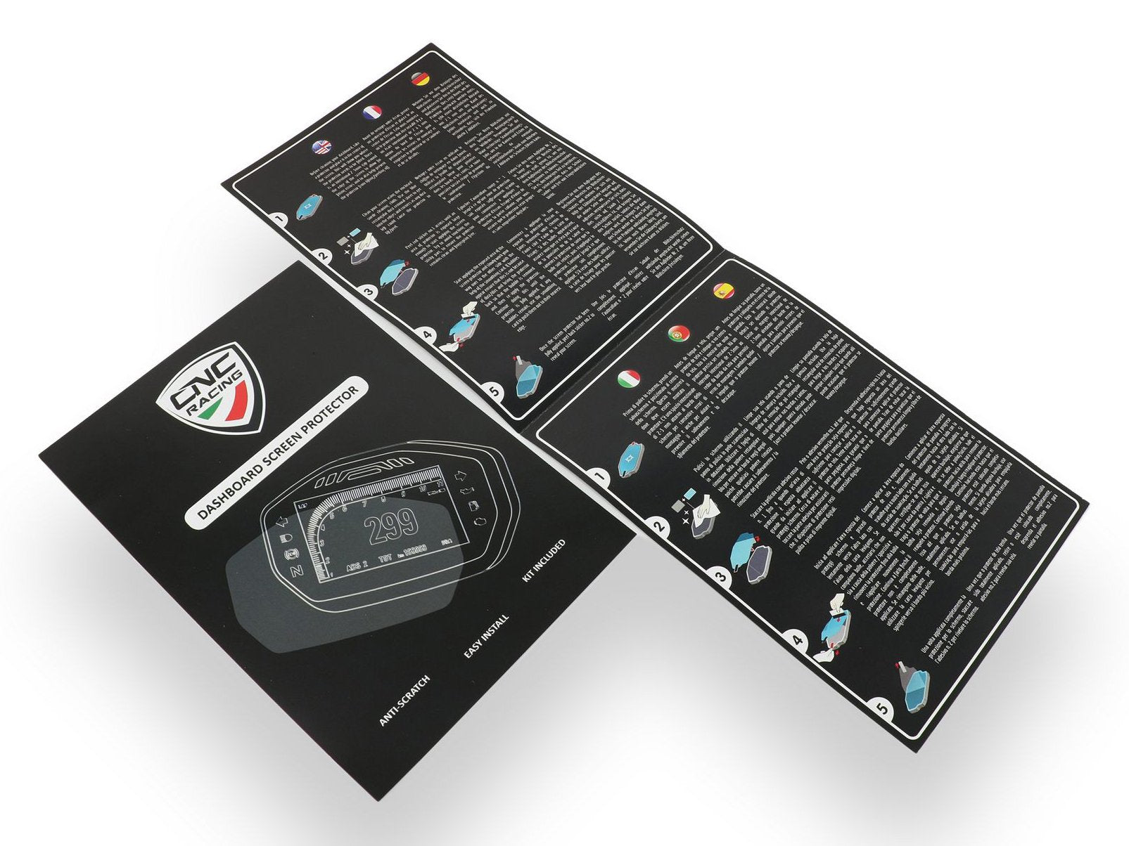 CNC Racing, DP012 - CNC RACING Ducati V4 Dashboard Screen Protectors kit