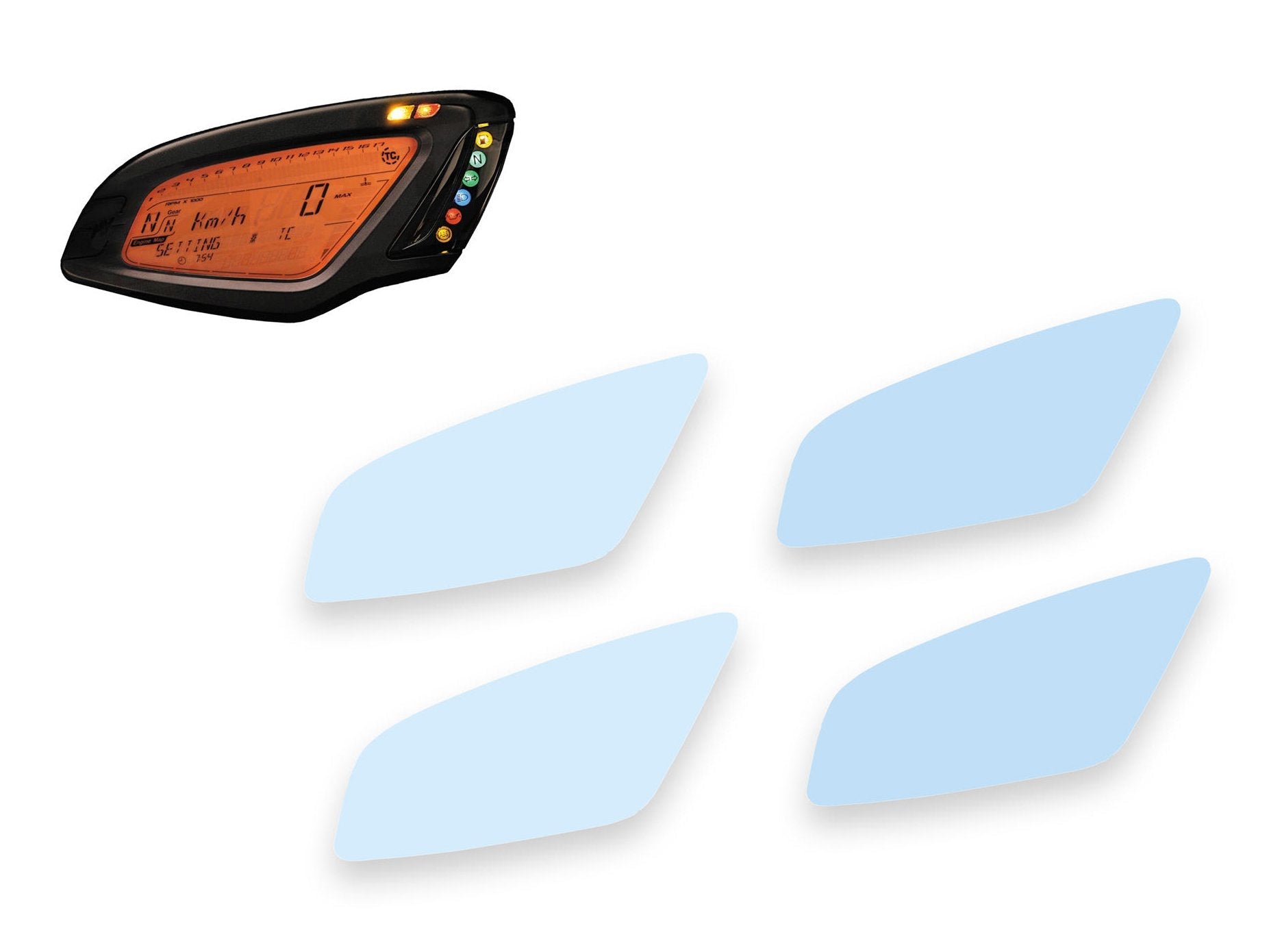 CNC Racing, DP025 - CNC RACING MV Agusta Dashboard Screen Protectors kit