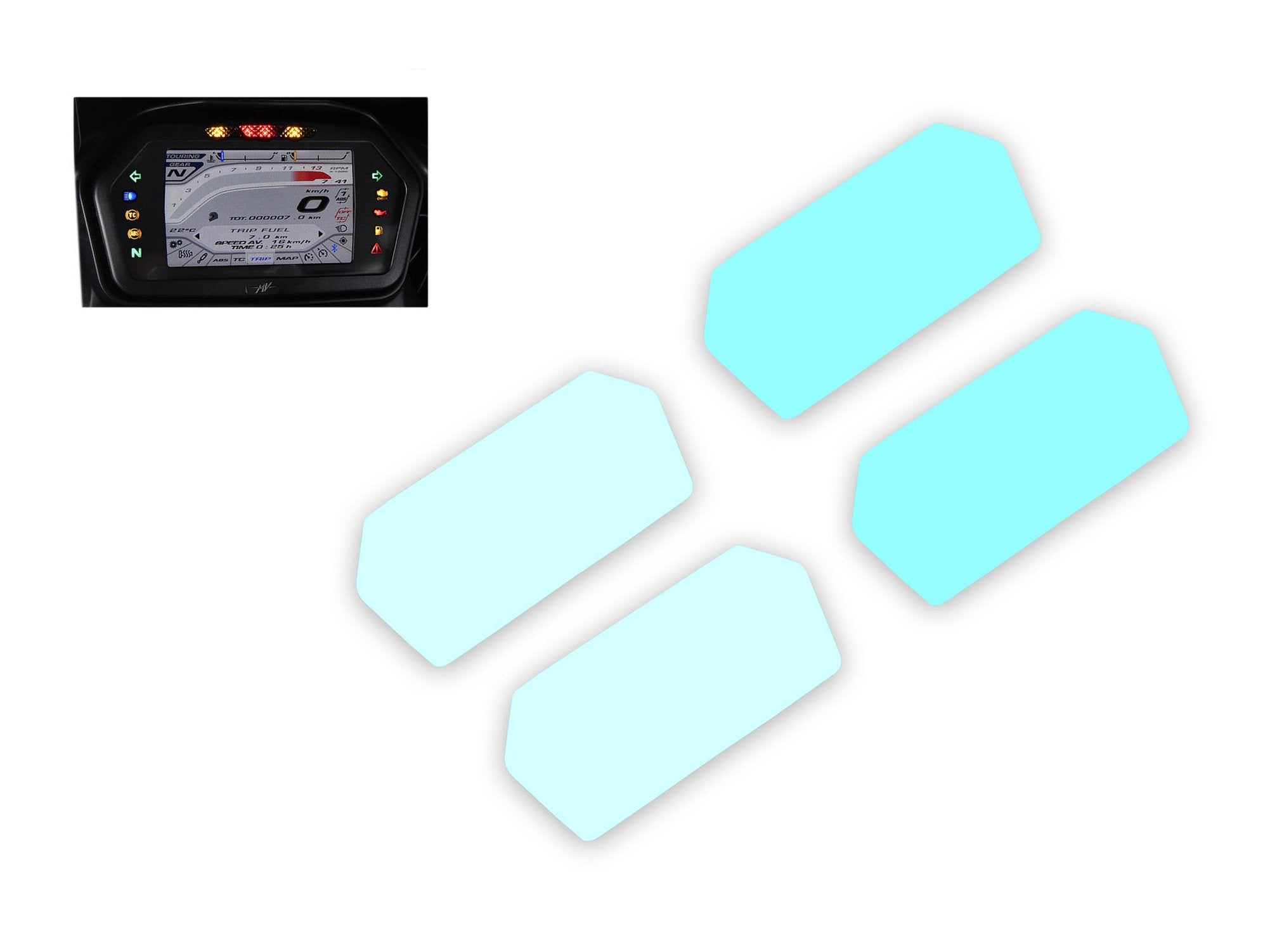 CNC Racing, DP027 - CNC RACING MV Agusta Turismo Veloce Dashboard Screen Protectors kit