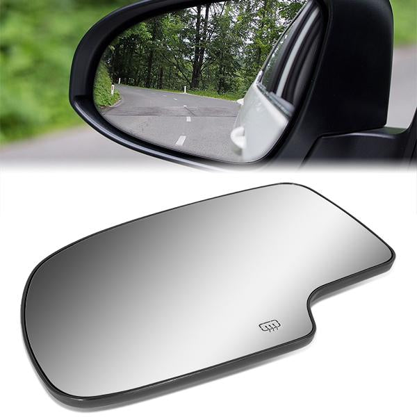 CAAP, Factory Replacement Mirror Glass (Left) 99-07 Chevy Silverado, GMC Sierra, Tahoe, Yukon