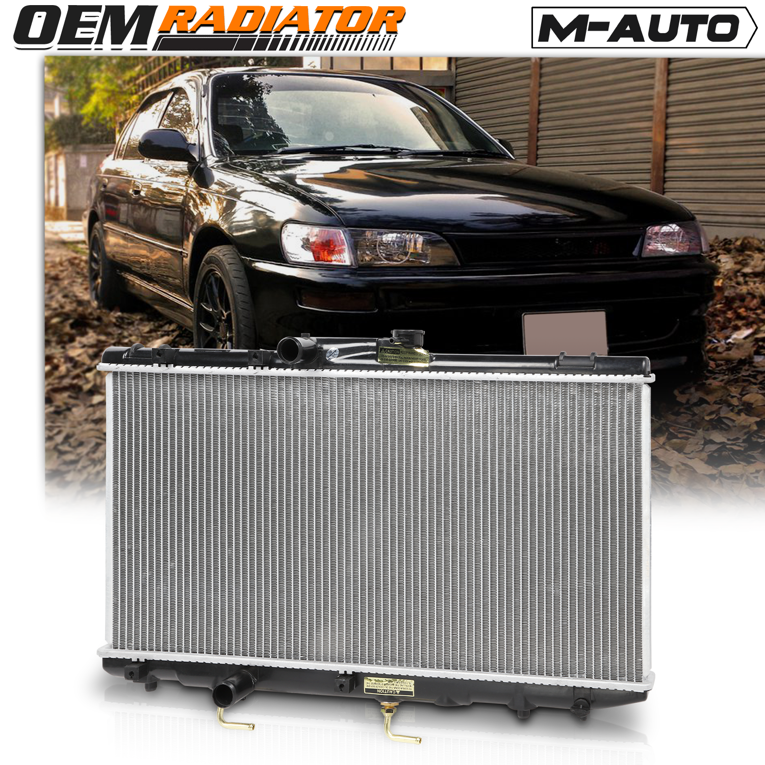 M-AUTO, M-AUTO®  Factory Style Radiator DPI-1409 93-97 Toyota Corolla, Geo Prizm