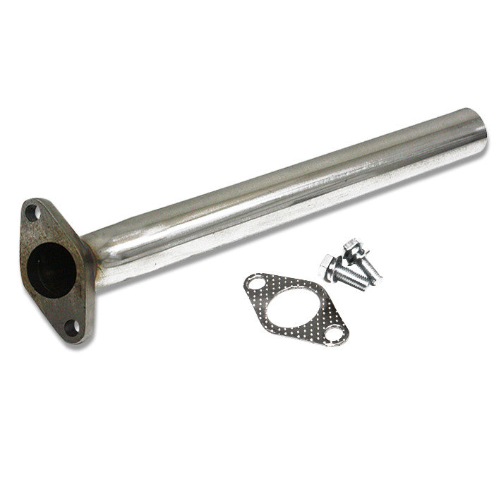 J2 Engineering, Universal 38mm / 1.5 in. ID Dump Pipe Kit - Stainless Steel